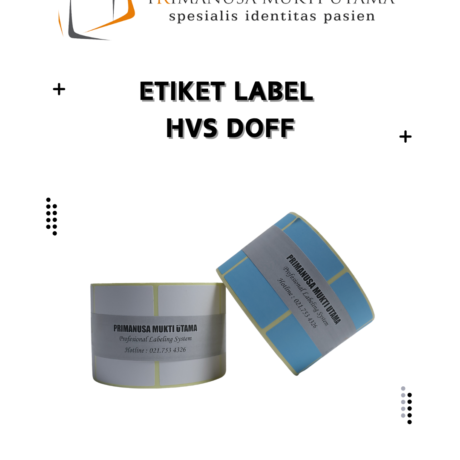 ETIKET LABEL HVS Doff